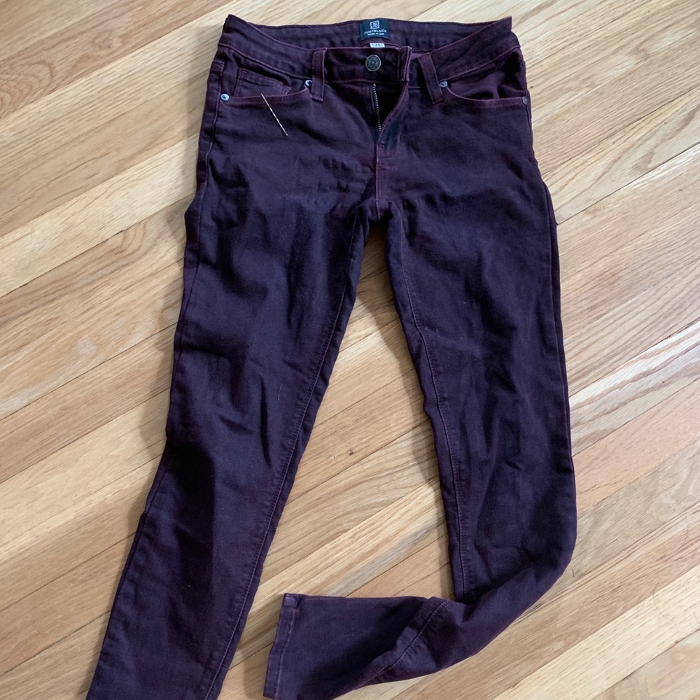 Maroon jeans